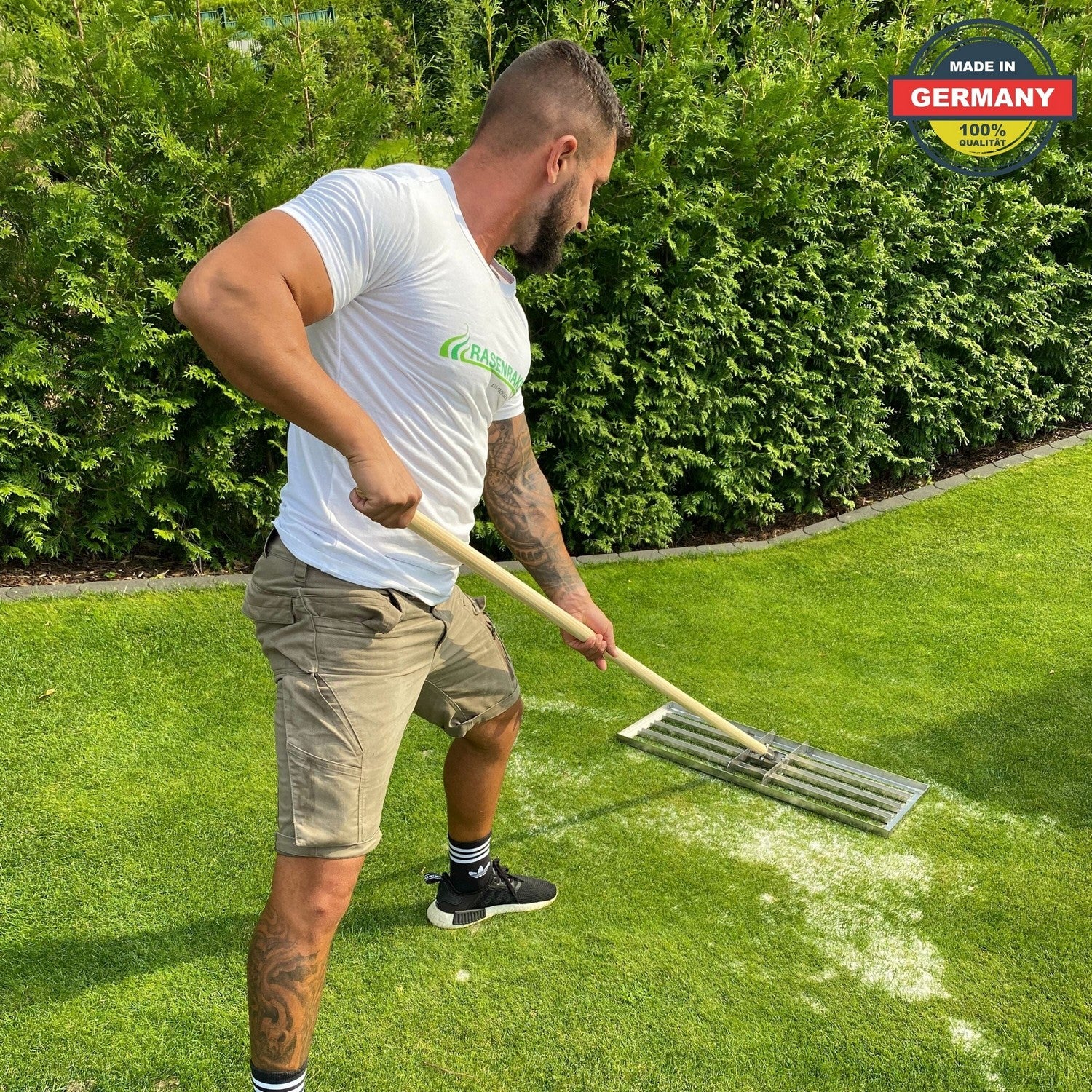 RISISANI startset: Rasenrakel Premium L-80 + 125kg gazonzand RISISANI Home & Garden NL
