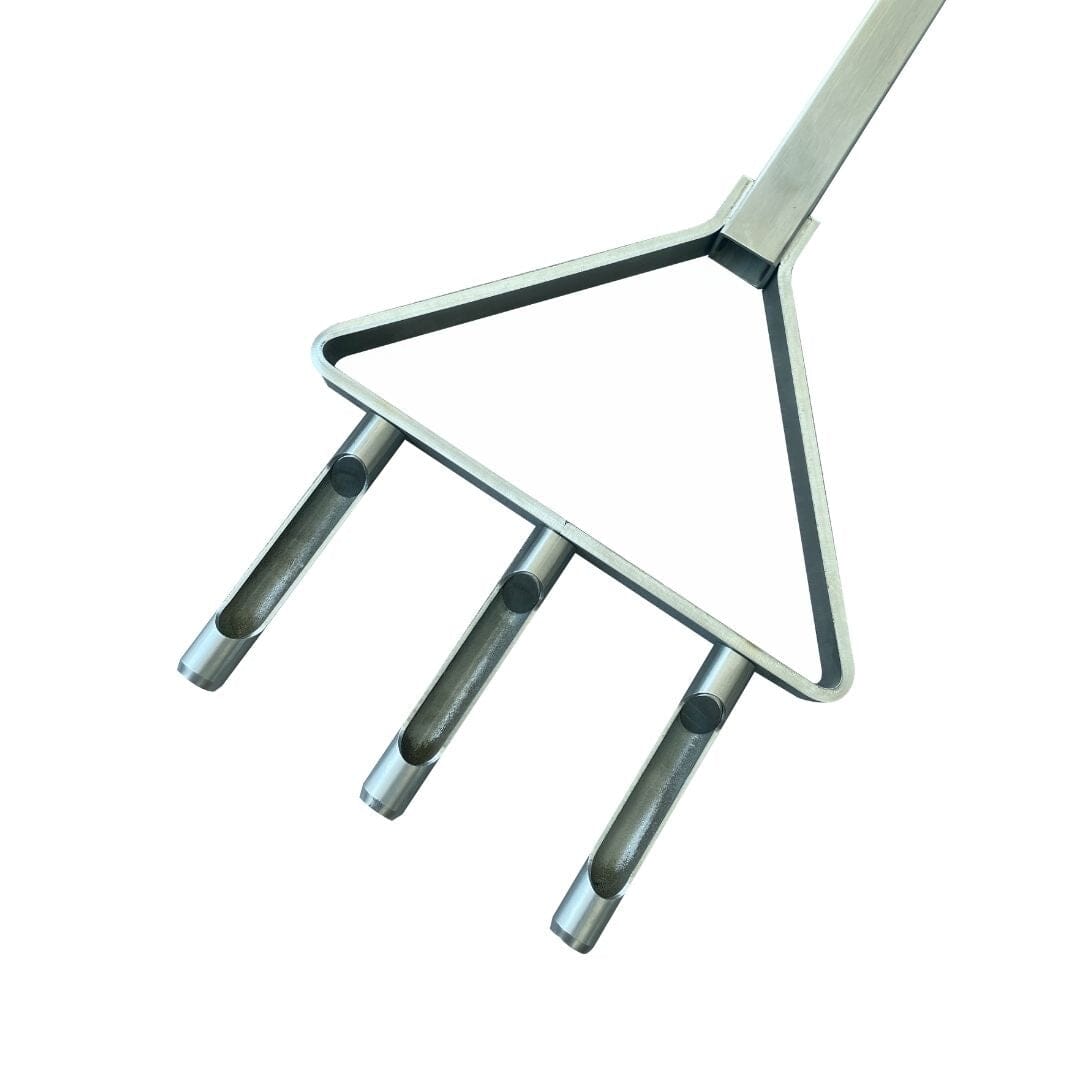 RISISANI Premium handvergasser L-101 van roestvrij staal RISISANI Rasenrakel Duitsland