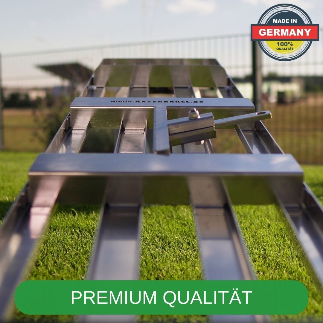 RISISANI Premium Rasenrakel XL-120 in roestvrij staal Rasenrakel RISISANI Rasenrakel Duitsland