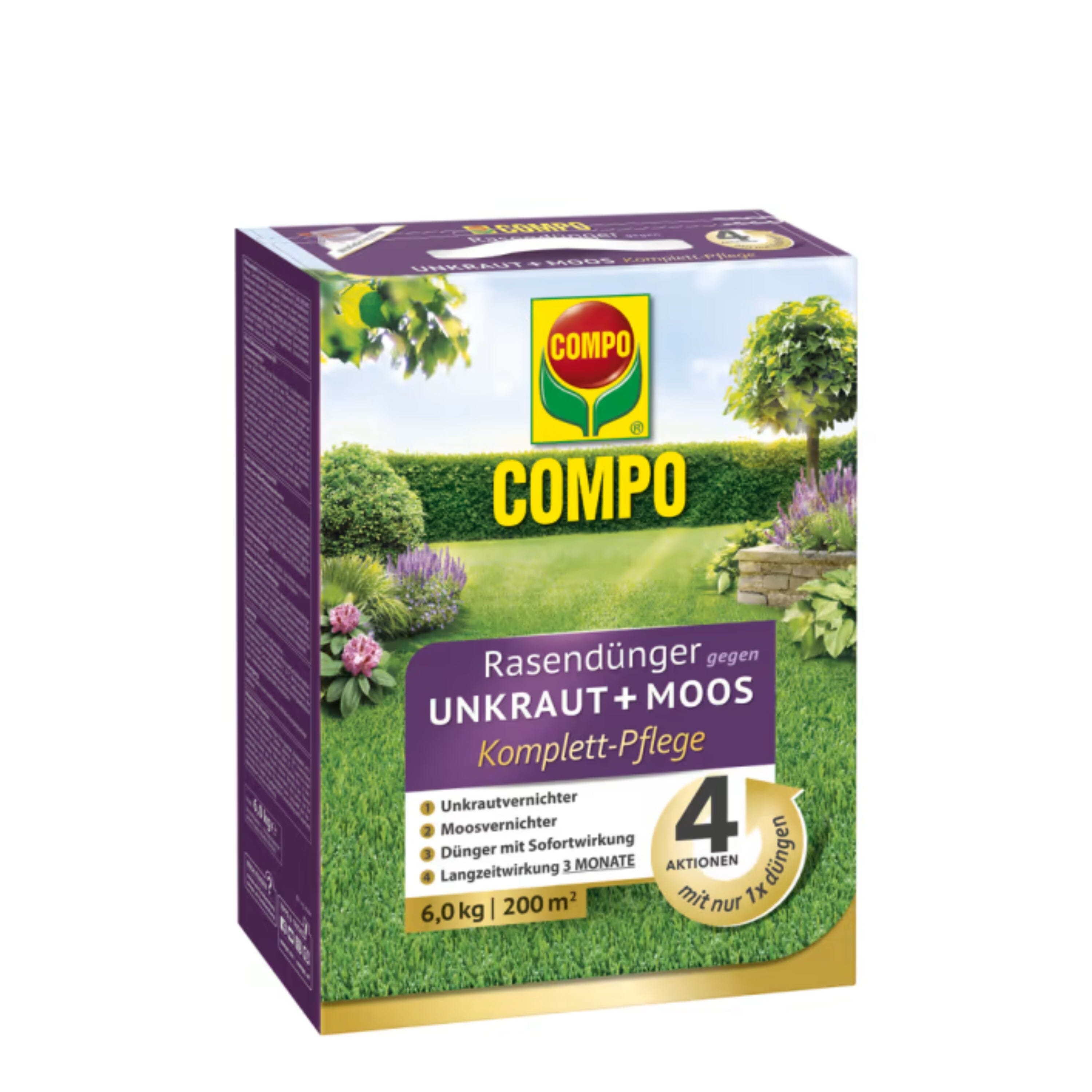 COMPO Gazonmeststof tegen Onkruid + Mos Complete Care COMPO